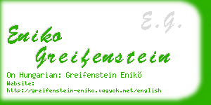 eniko greifenstein business card