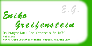 eniko greifenstein business card